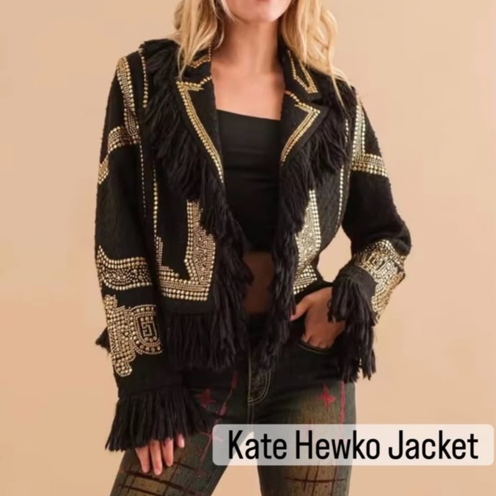 Embellished Black Jacket by Seviq Kate Hewko